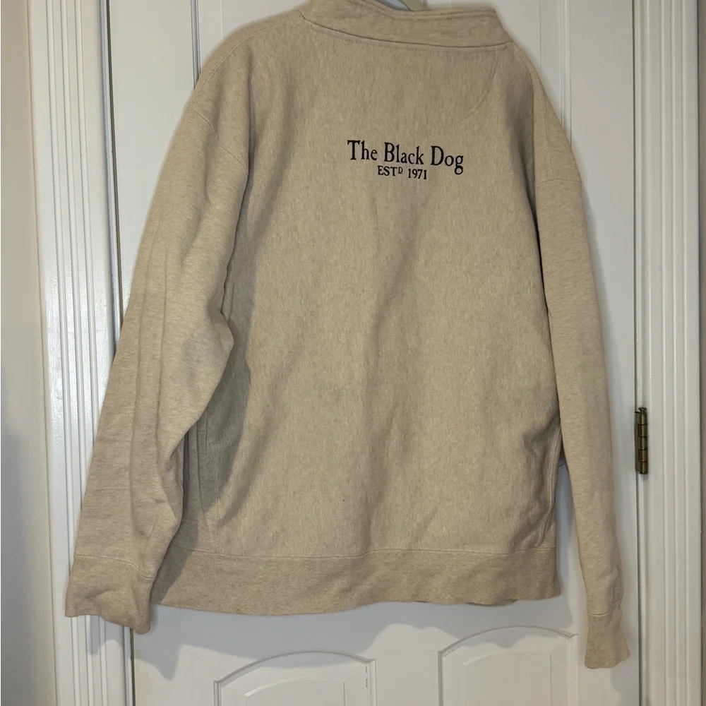 The Black Dog Adult Classic Heavyweight Fisherman Pullover | Oatmeal | XXL - Picture 4 of 5